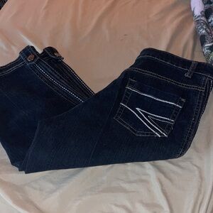 Dark Wash Ankle Jeans - Women